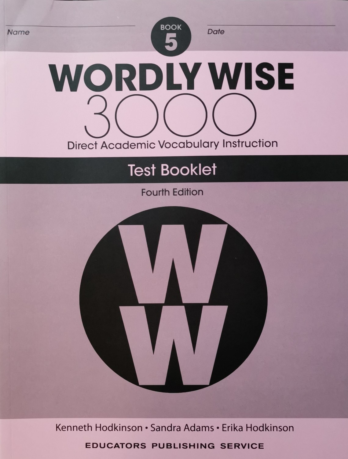 Wordly Wise 3000, Grade 5 Test Booklet