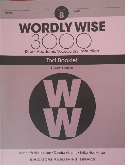 Wordly Wise 3000, Grade 8 Test Booklet