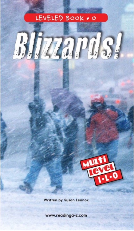 Blizzards! (RAZ O)