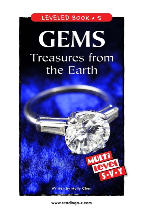 Gems: Treasures from the Earth (RAZ S)