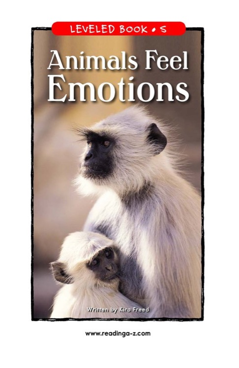 Animals Feel Emotions (RAZ S)