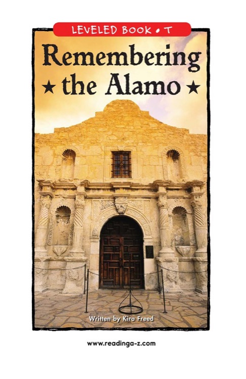 Remembering the Alamo (RAZ T)