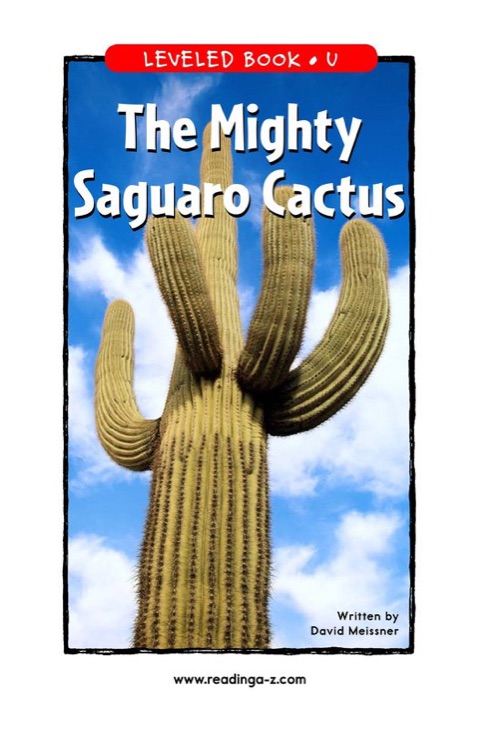 The Mighty Saguaro Cactus (RAZ U)