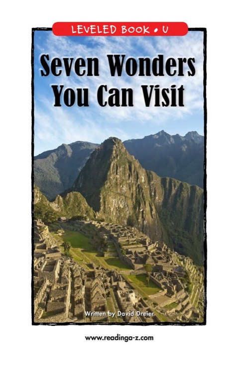 Seven Wonders You Can Visit (RAZ U)