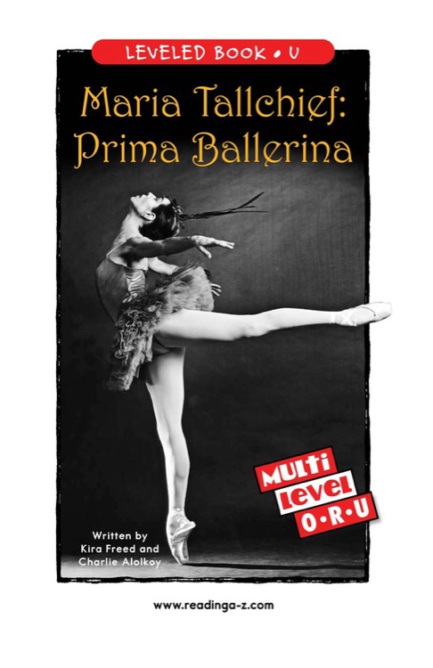 Maria Tallchief: Prima Ballerina (RAZ U)