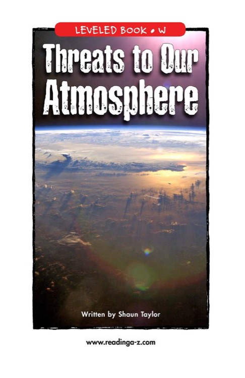 Threats to Our Atmosphere (RAZ W)