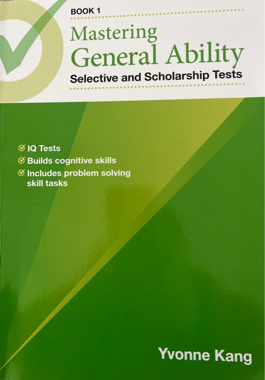 Mastering General Ability Selective and Scholarship Tests Book 1