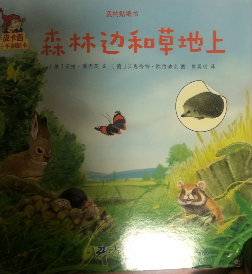 皮卡西小手翻翻書(shū): 森林邊和草地上