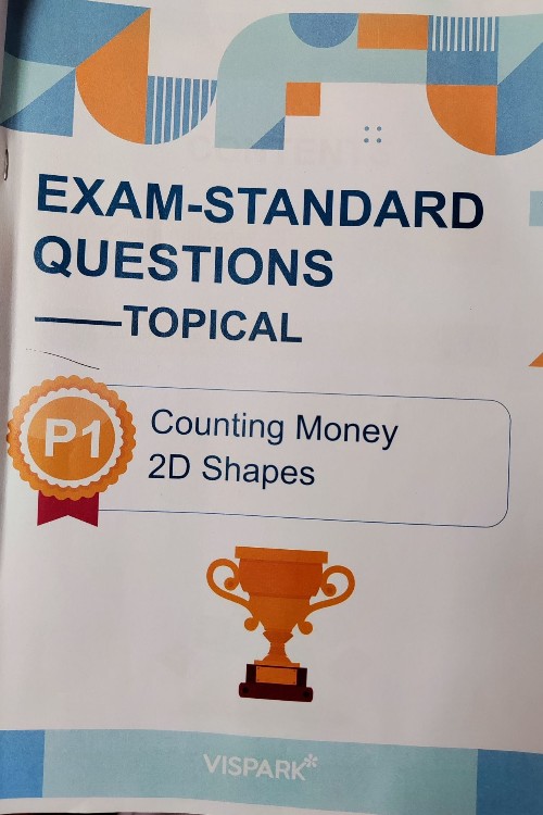 Exam Standard Questions counting money 2D shapes