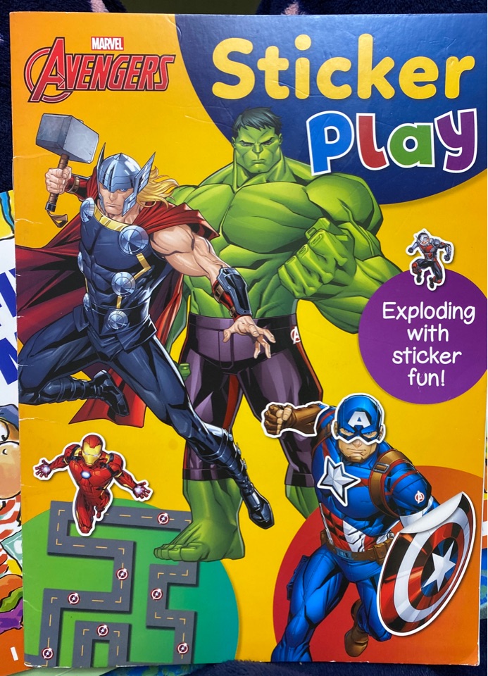 Avengers sticker play