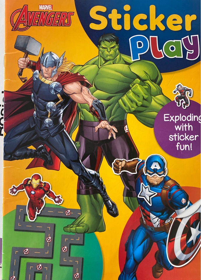 Marvel avengers sticker play