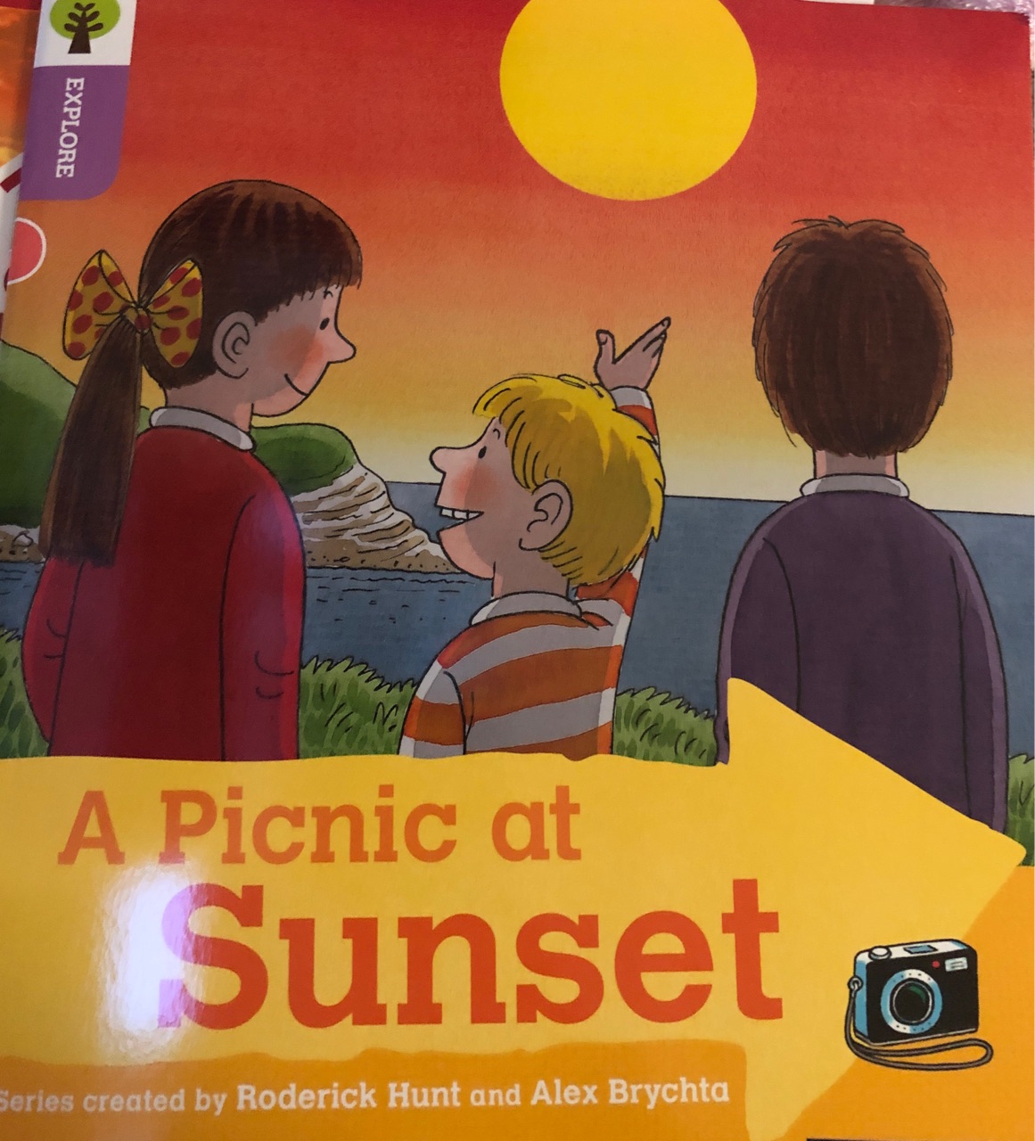 A picnic at sunset