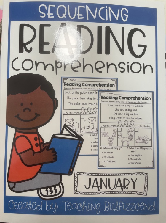 Sequencing reading comprehension - january