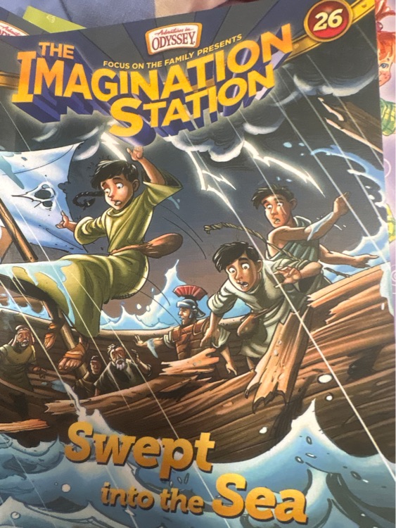 swept into the sea