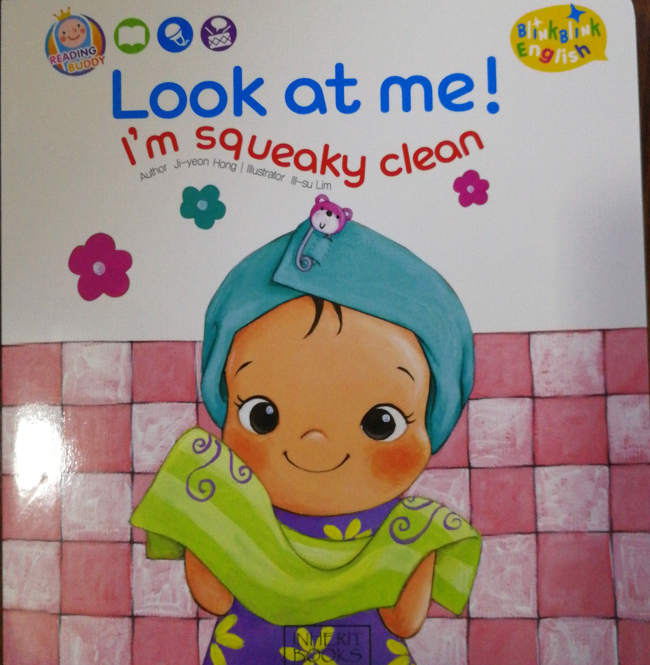 Blink blink English:Look at me!I'm squeaky clean