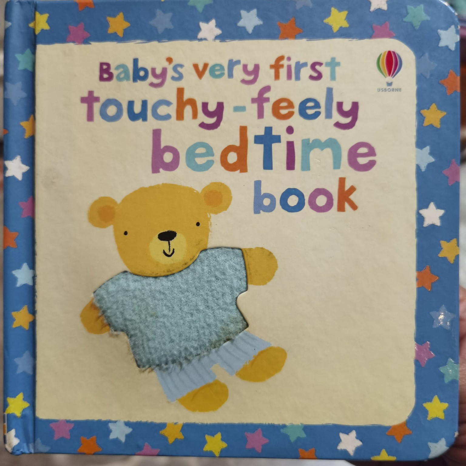 Baby's very first touchy-feely bedtine book