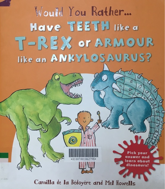 Would you rather ... Have teeth like a T-REX or armour like an ankylosaurus