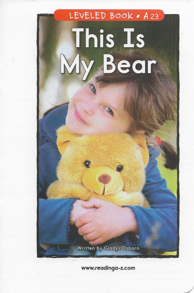 This Is My Bear (RAZ A)