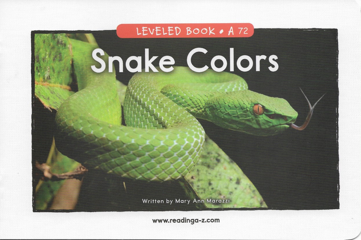 20.Snake Colors (RAZ A)