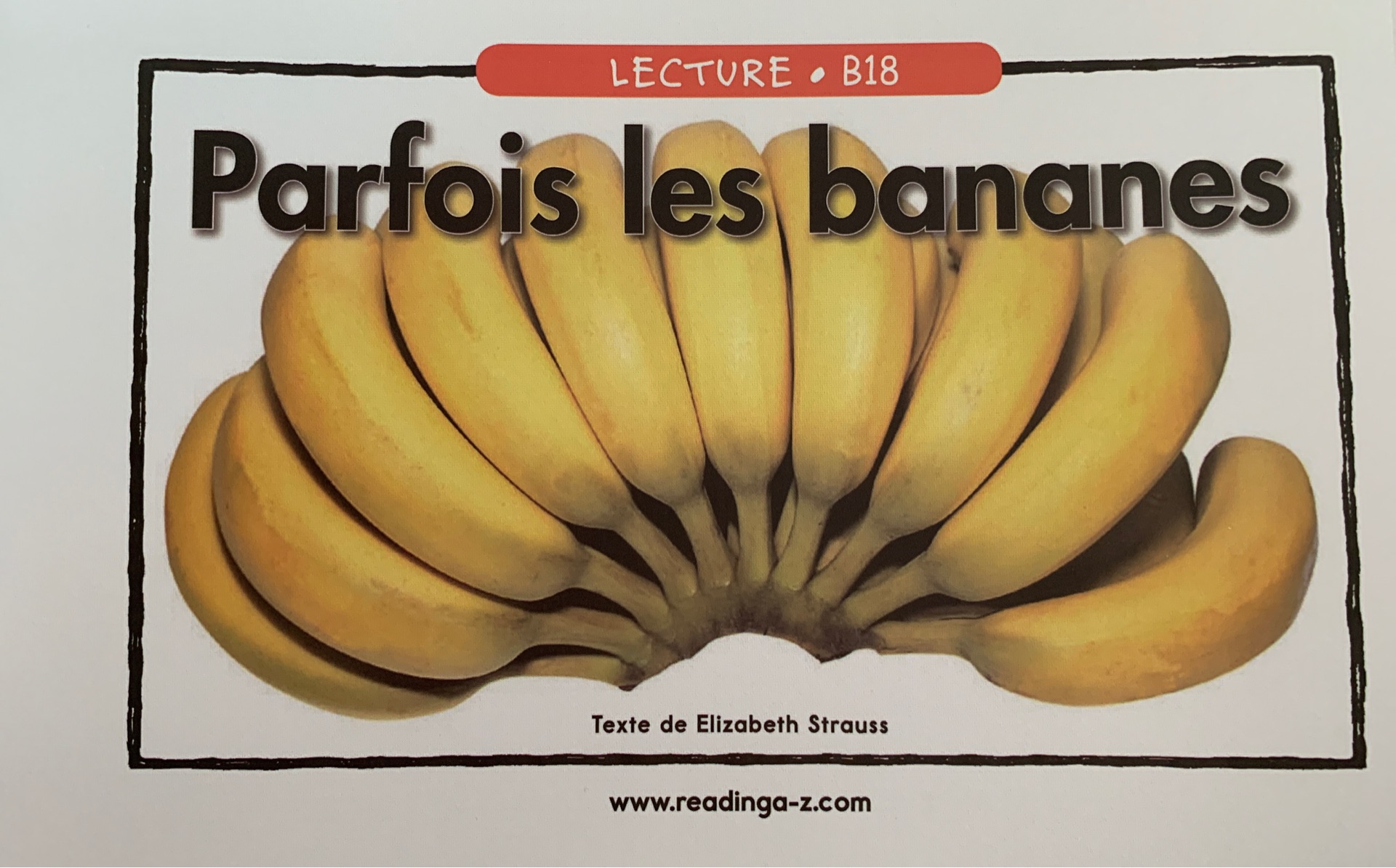 B18- Parfois les bananes