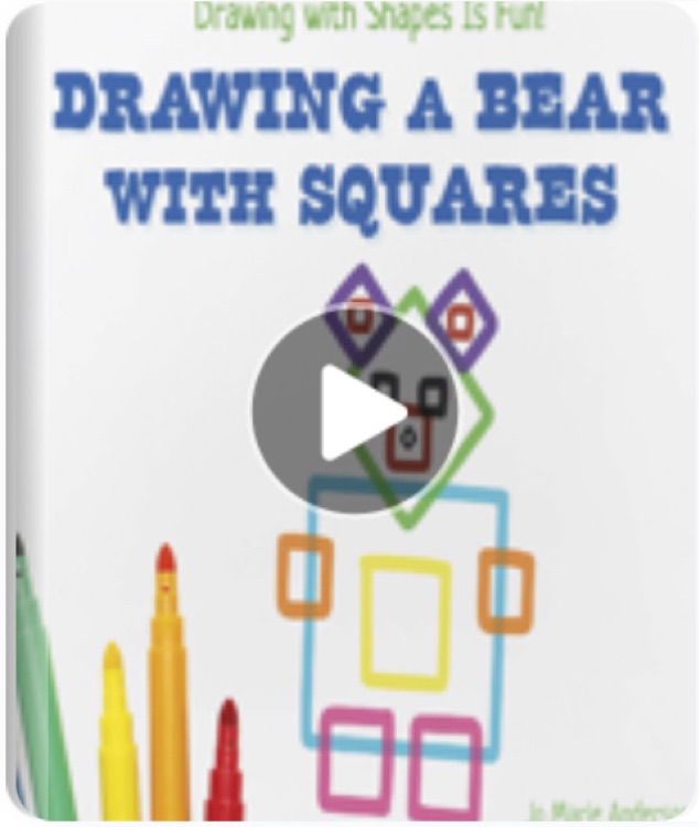 draw a bear with squares