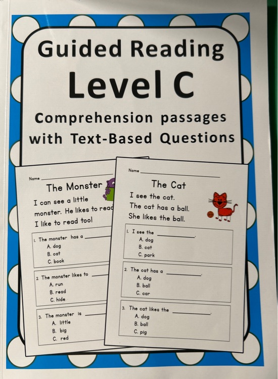 Guided Reading Level C