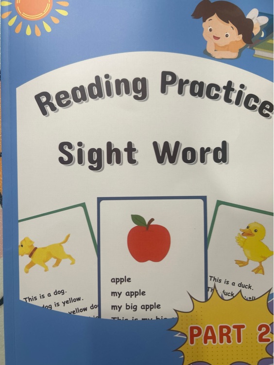 Reading practice sight word