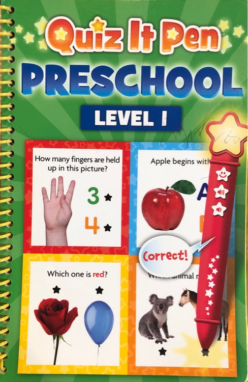 Quiz it pen preschool level 1