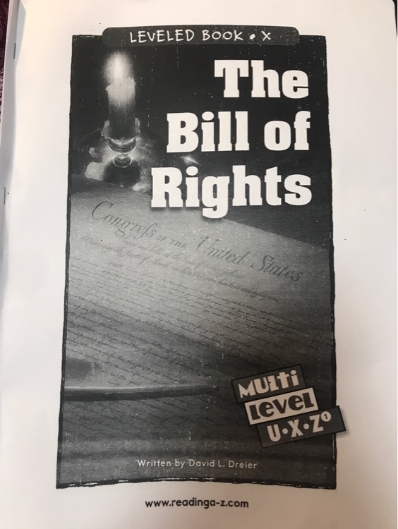 The bill of rights RAZ X