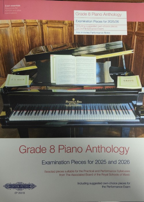 Grade 8 Piano Anthology 2025 and 2026