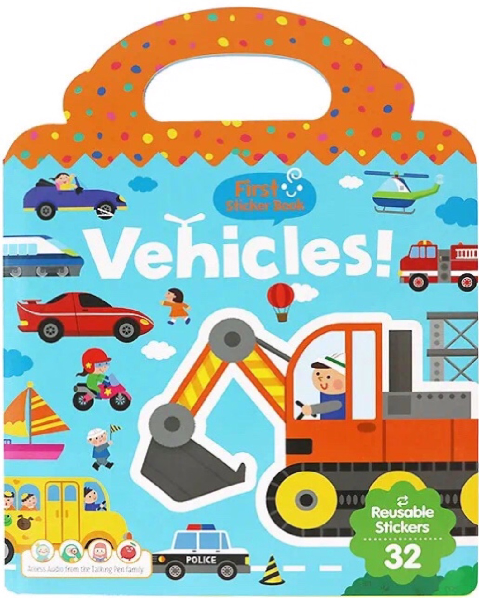 First Sticker Book: Vehicles!