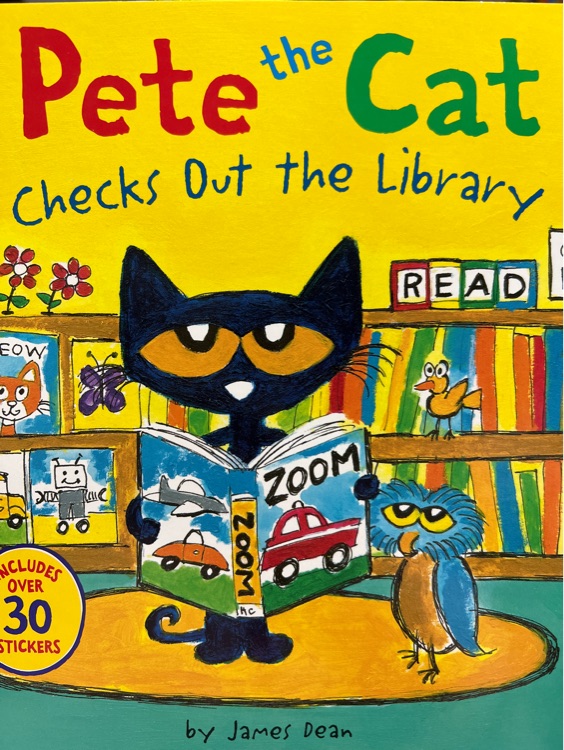 pete the cat checks out the library