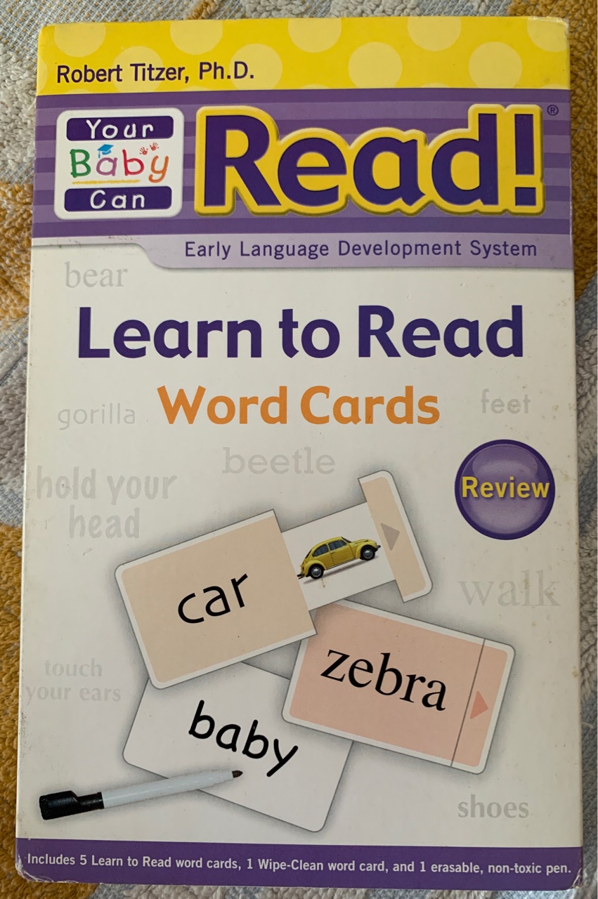 Learn to read word cards 1