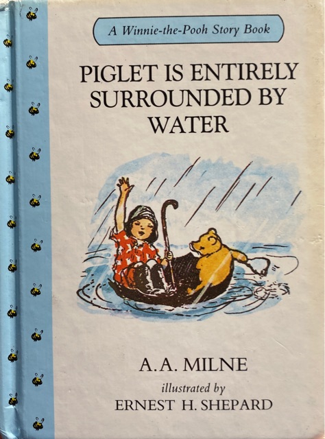 Piglet Is Entirely Surrounded By Water