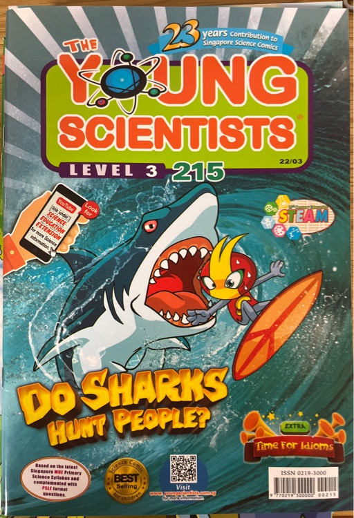 the young scientists level 3 215 do sharks hunt people