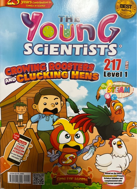 the young scientists level 1 217 crowing roosters and clucking hens