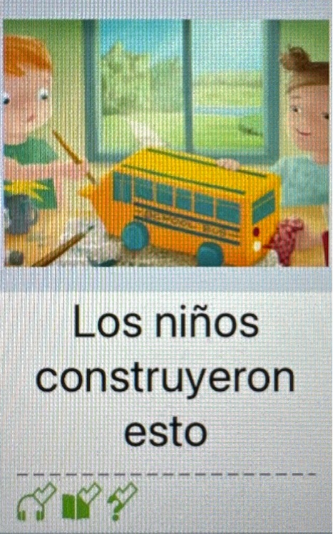 Spanish raz B Los niños construyeron esto