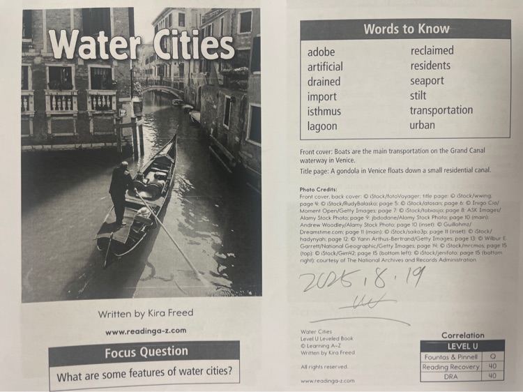 Water Cities RAZ U