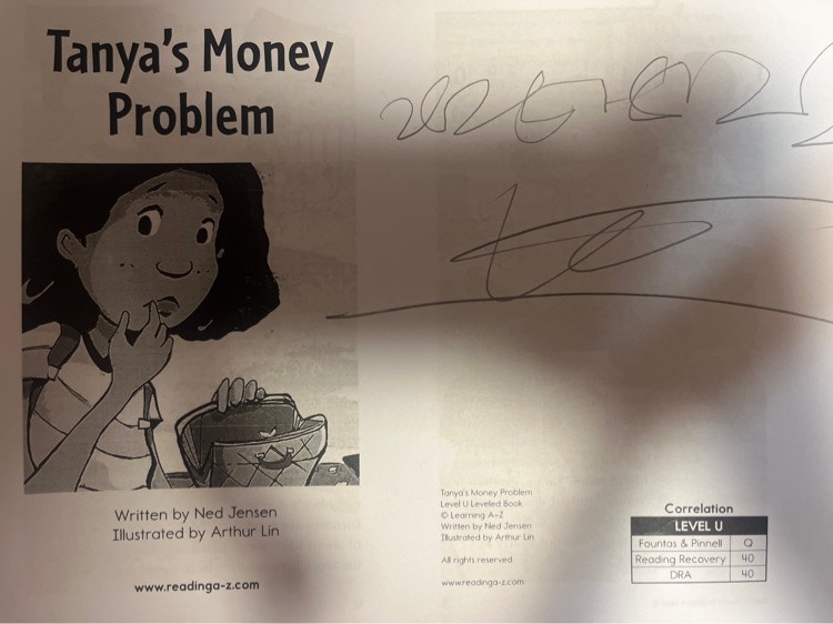 Tanya's Money Problem RAZ U