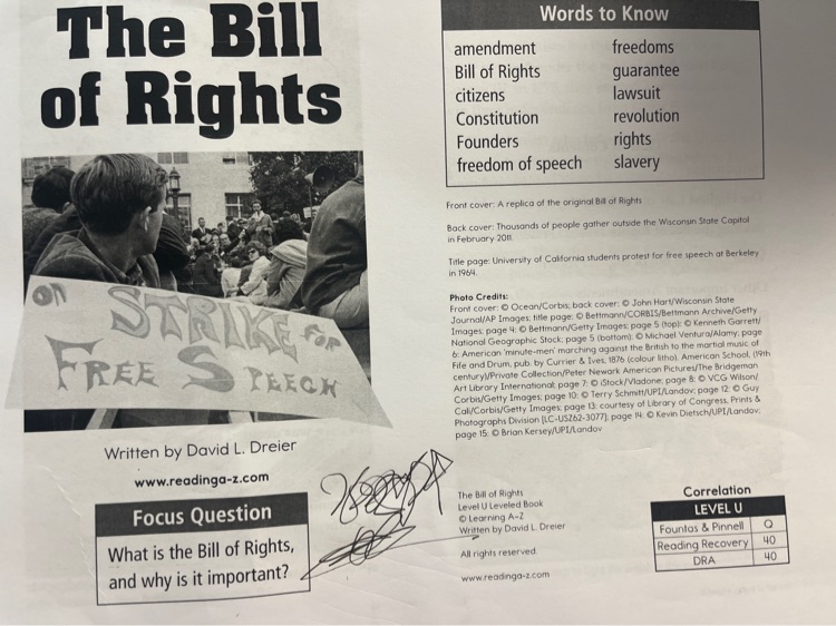 The Bill of Rights RAZ U