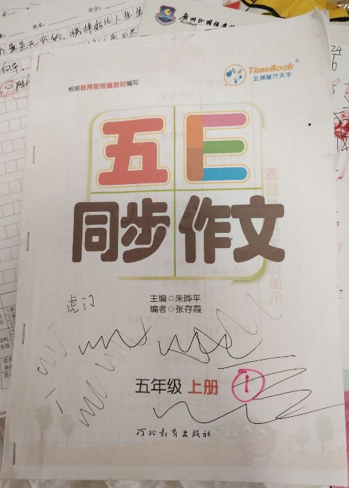 五E同步作文五年级上册