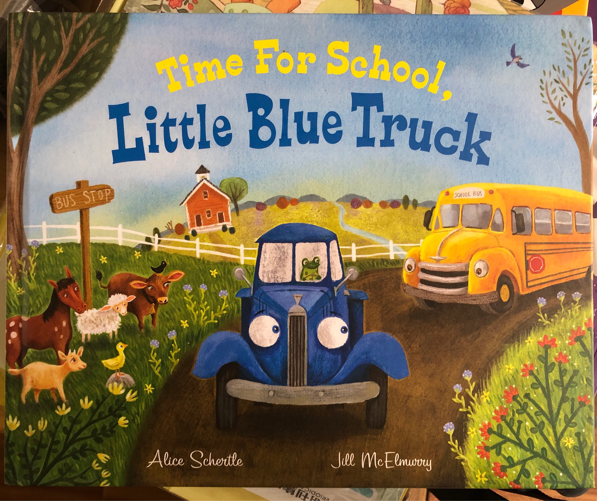 Time for school little blue truck