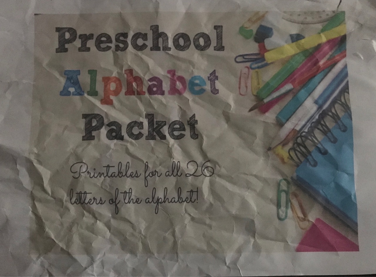 Preschool Alphabet Packet