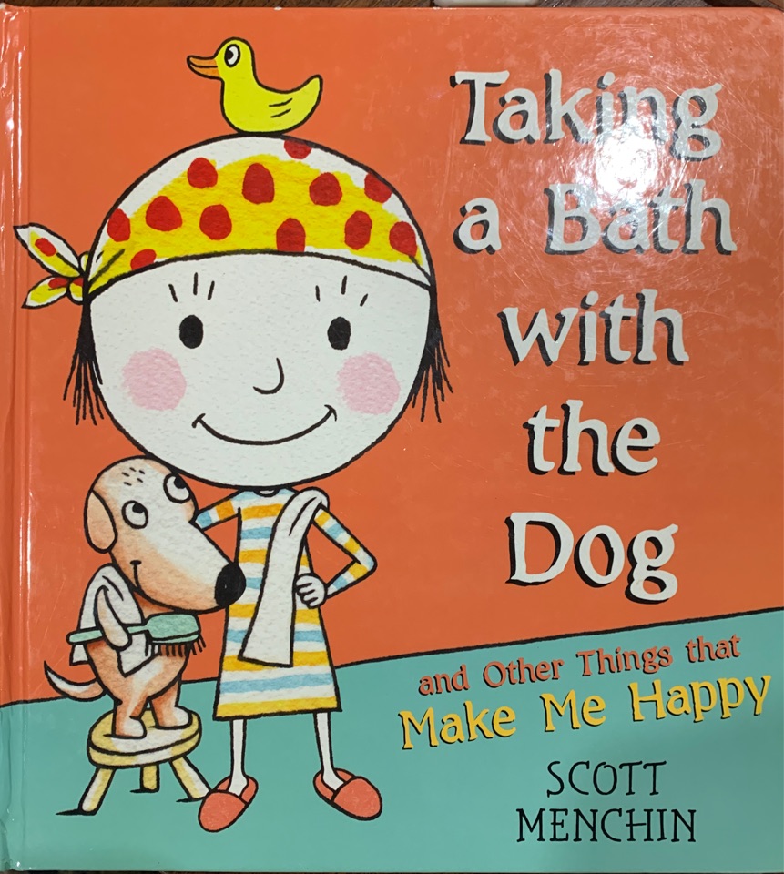 Taking a bath with the dog