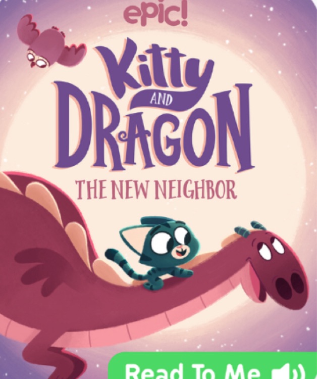 Kitty and dragon:  The new neighbor