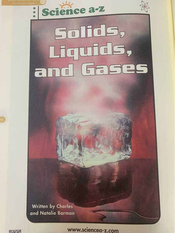 SAZ Grades 3-4 Solids, Liquids, and Gases
