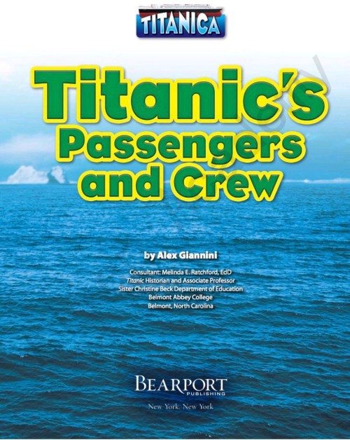 Titanic's Passengers and Crew (Titanica)
