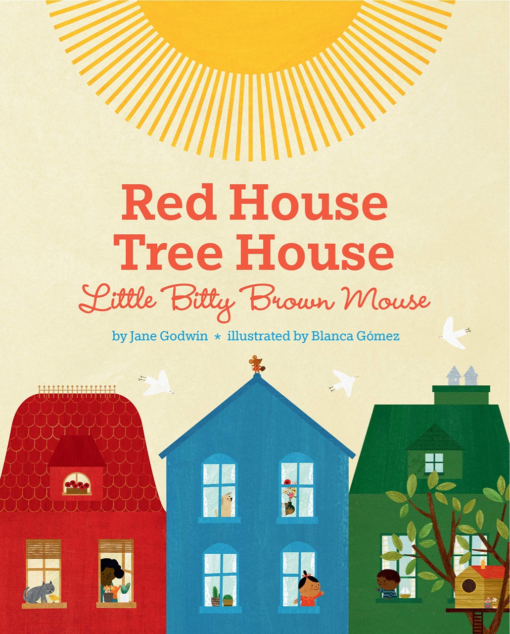 Red House,Tree House, Little Bitty Brown Mouse