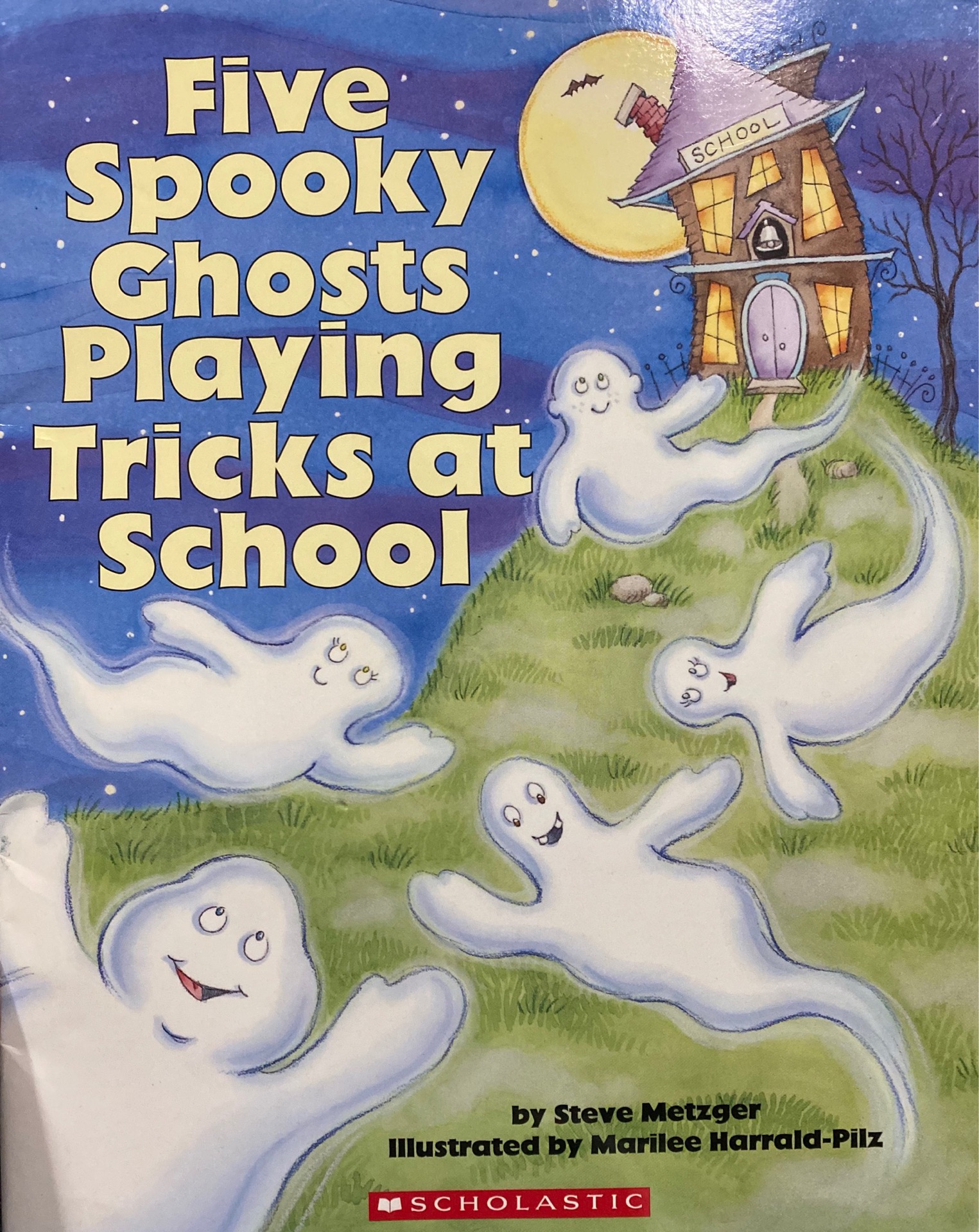 Five Spooky Ghosts Playing Tricks at School