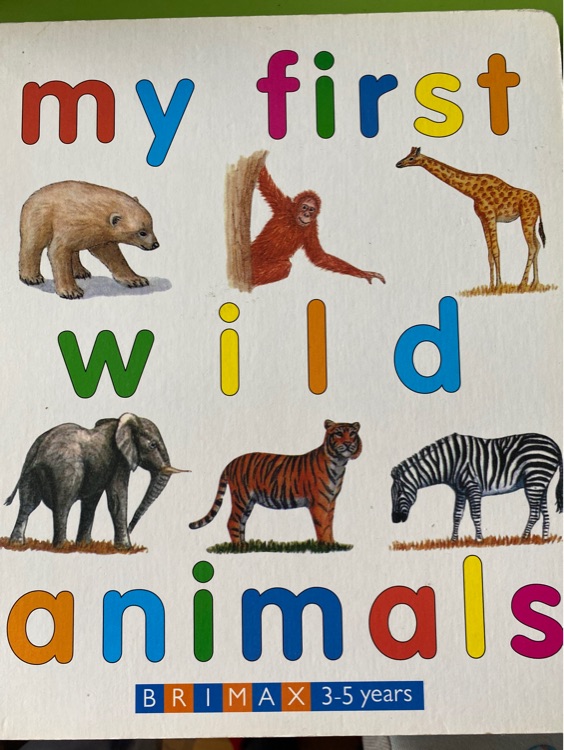 My First Wild Animals Large Bd